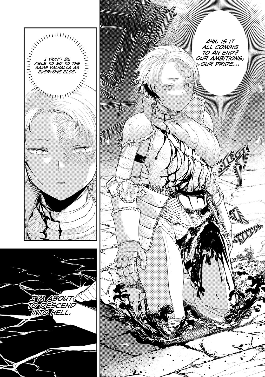 Virgin Knight who is the Frontier Lord in the Gender Switched World Chapter 11.1 page 4 - Chapter 11.1: Unavoidable Sacrifice (1)