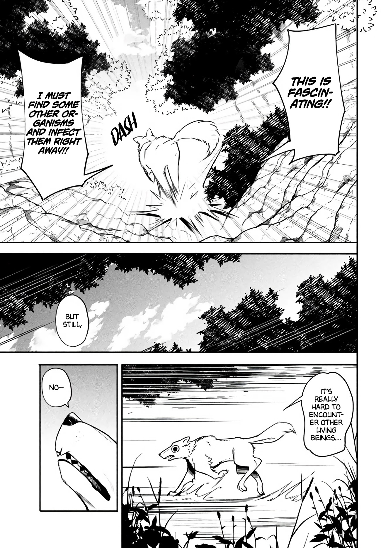 Virus Tensei kara Isekai Kansen Monogatari Chapter 2.1 page 11 - Chapter 2.1: The first battle (1)