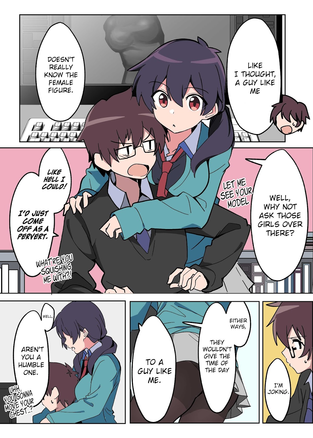 Vivid Line Chapter 3 page 1 - Chapter 3: The Girl Who Isn't Aware She's Too Close