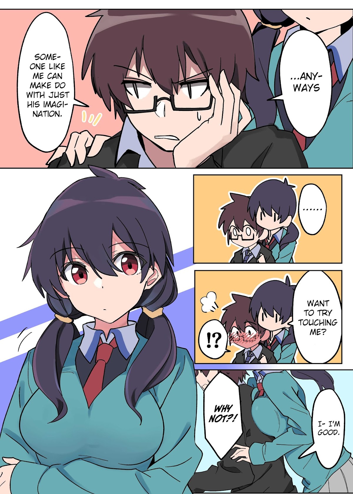 Vivid Line Chapter 3 page 2 - Chapter 3: The Girl Who Isn't Aware She's Too Close