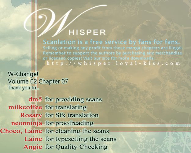 W Change!! Chapter 7 page 1 - Chapter 7