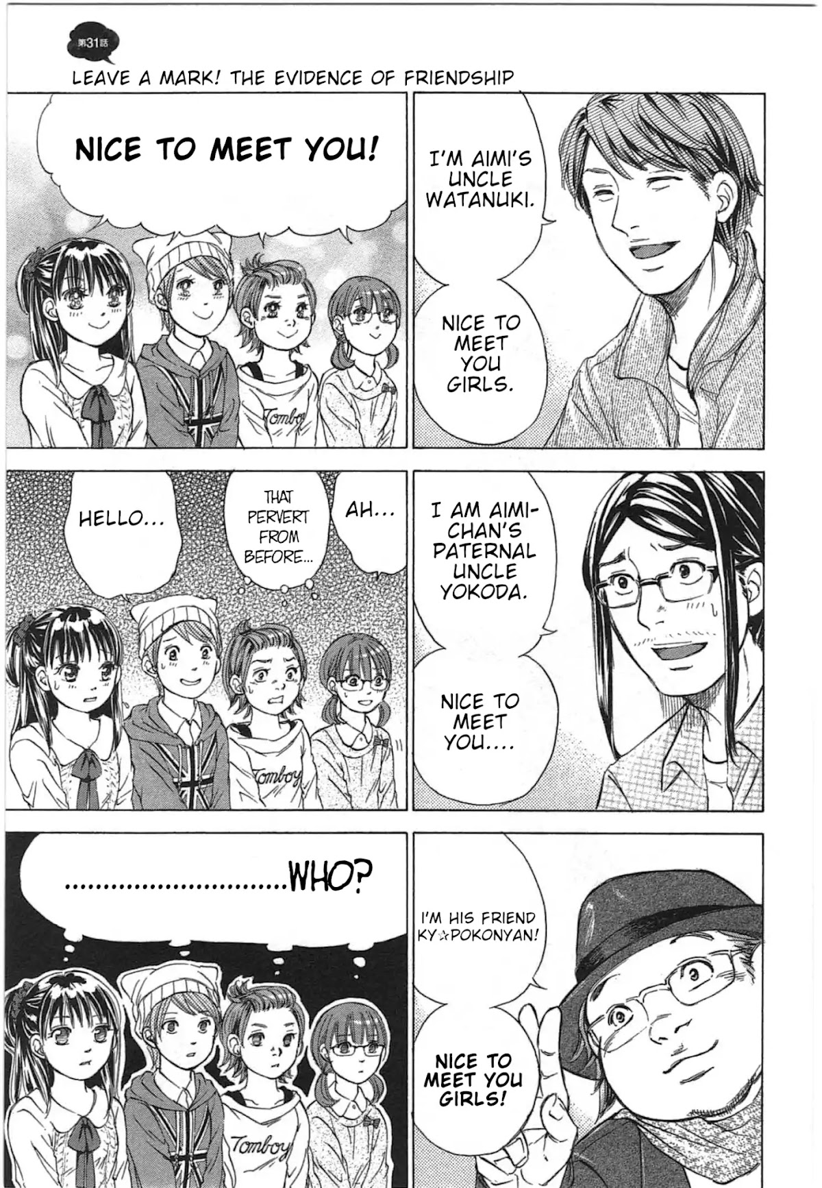 W x Y Chapter 31 page 1 - Chapter 31: Leave a Mark! The Evidence of Friendship