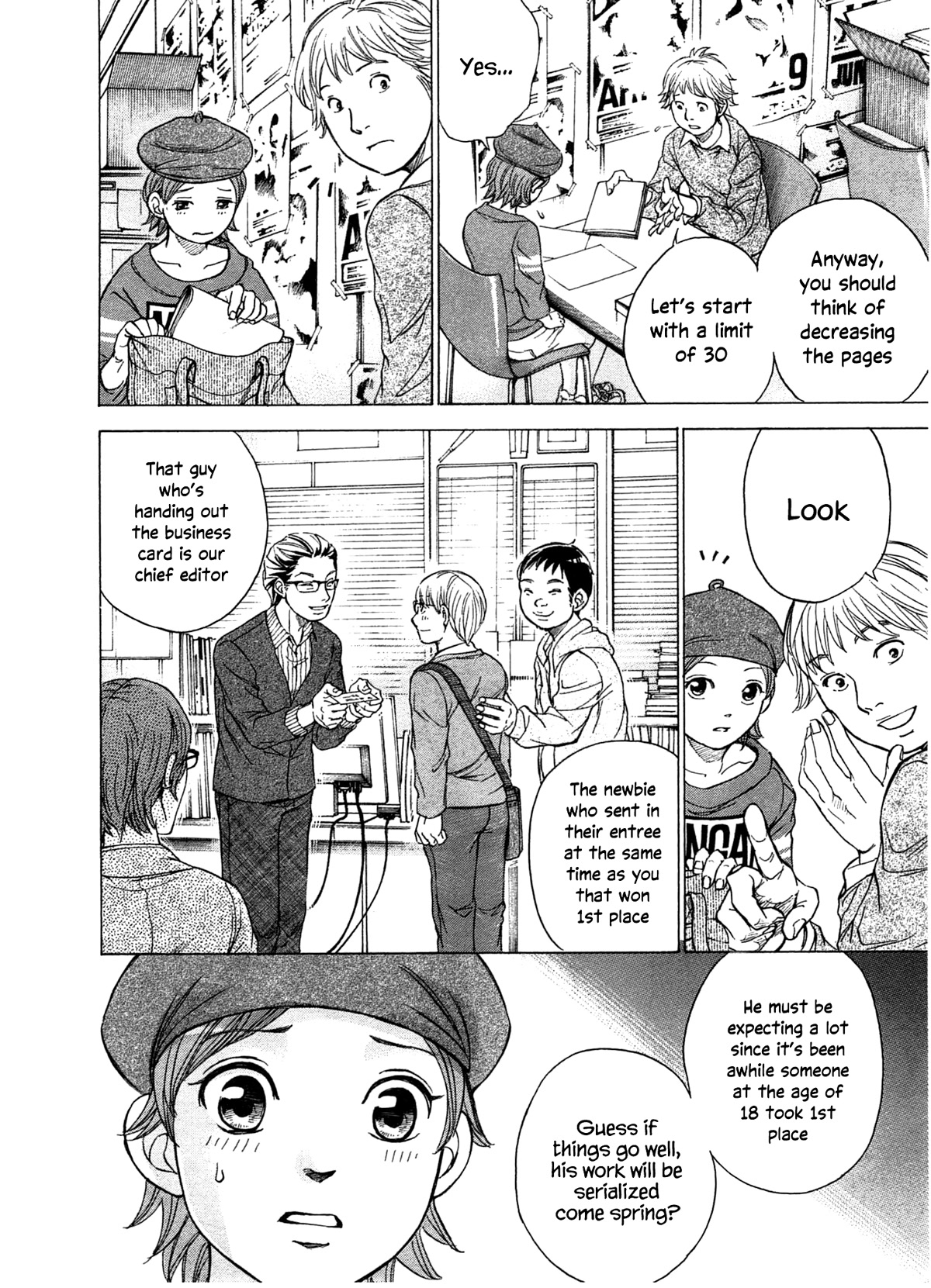 W x Y Chapter 38 page 12 - Chapter 38: Forward! Chihaya’s road to becoming a Mangaka!