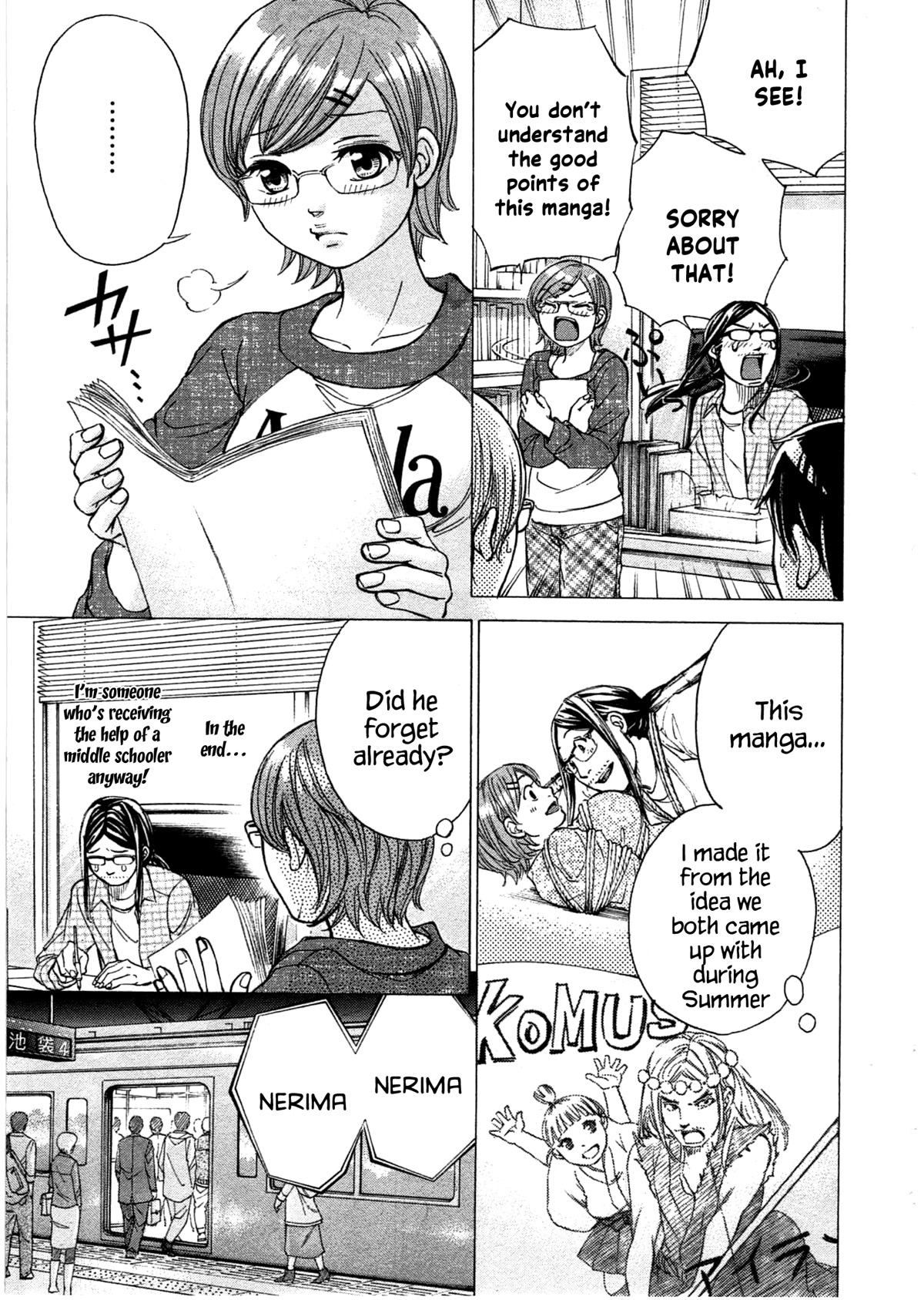W x Y Chapter 38 page 17 - Chapter 38: Forward! Chihaya’s road to becoming a Mangaka!