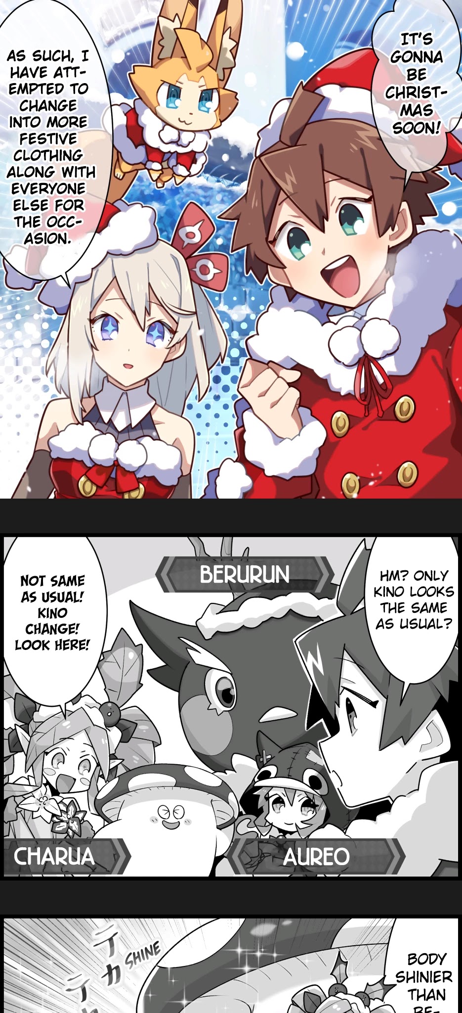Waafuri World Chapter 17 page 1 - Chapter 17: Changing Into Santa Costumes