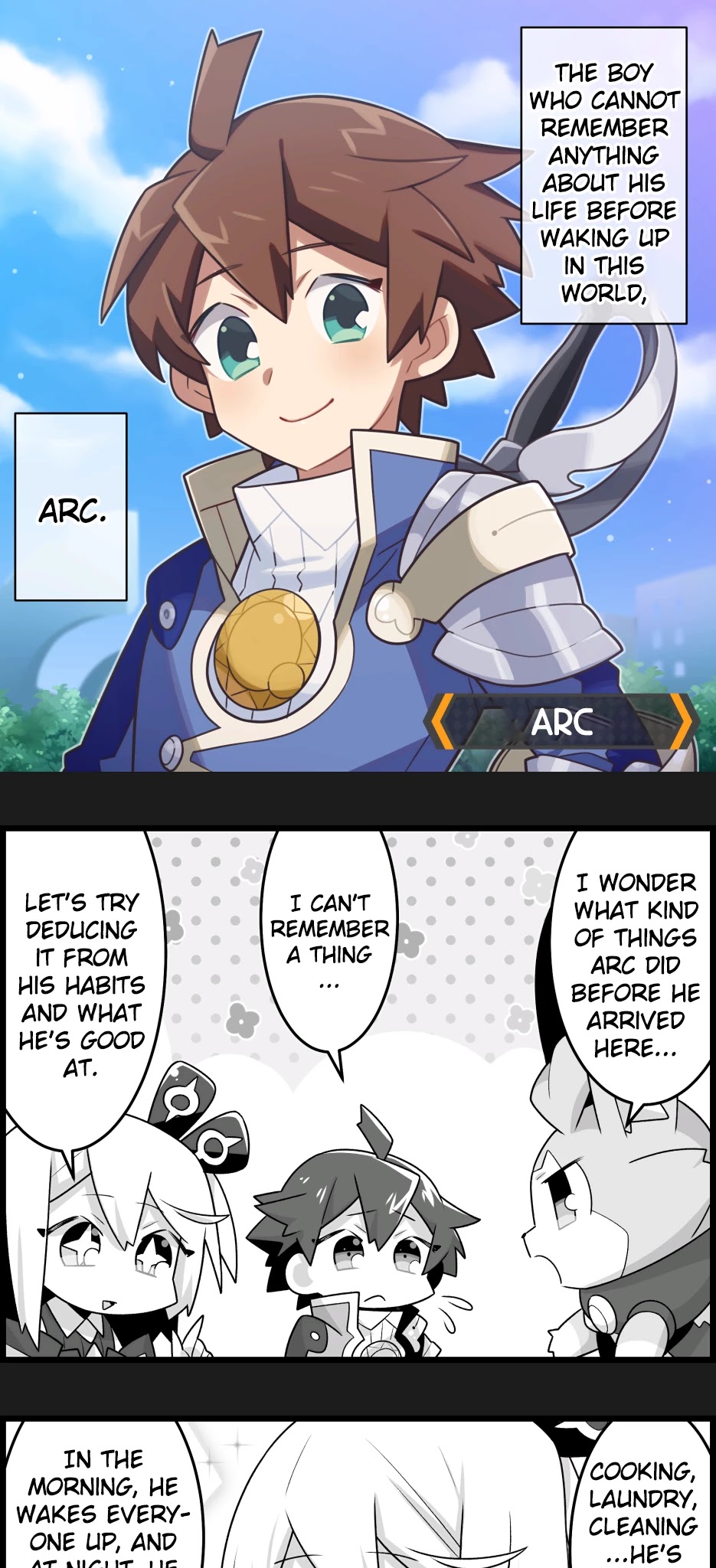 Waafuri World Chapter 3 page 1 - Chapter 3: Arc's Debut