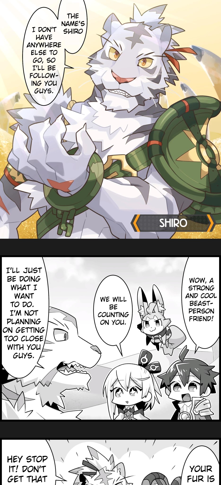 Waafuri World Chapter 7 page 1 - Chapter 7: Shiro's Debut