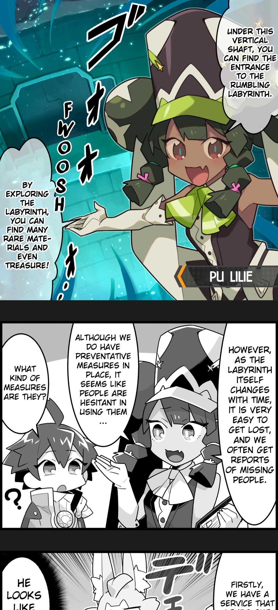 Waafuri World Chapter 9 page 1 - Chapter 9: Welcome to the Rumbling Labyrinth