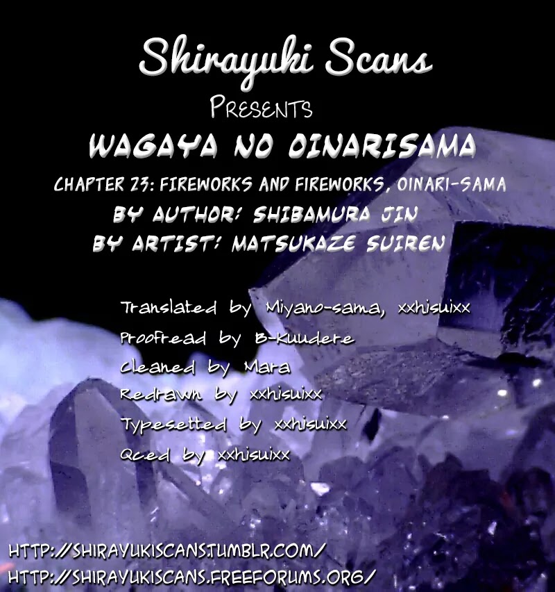Wagaya no Oinarisama. Chapter 23 page 29 - Chapter 23: Fireworks & Fireworks, Oinarisama
