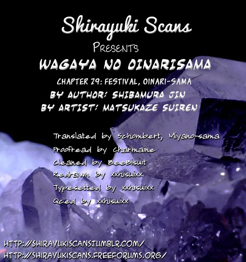 Wagaya no Oinarisama. Chapter 29 page 31 - Chapter 29: Festival, Oinarisama