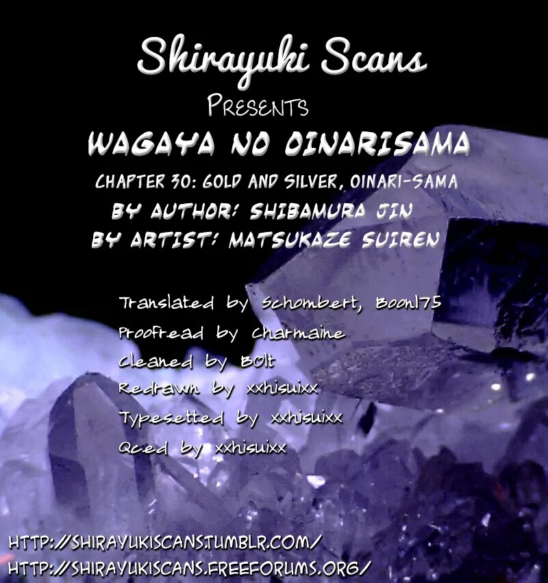 Wagaya no Oinarisama. Chapter 30 page 31 - Chapter 30: Gold and Silver, Oinarisama