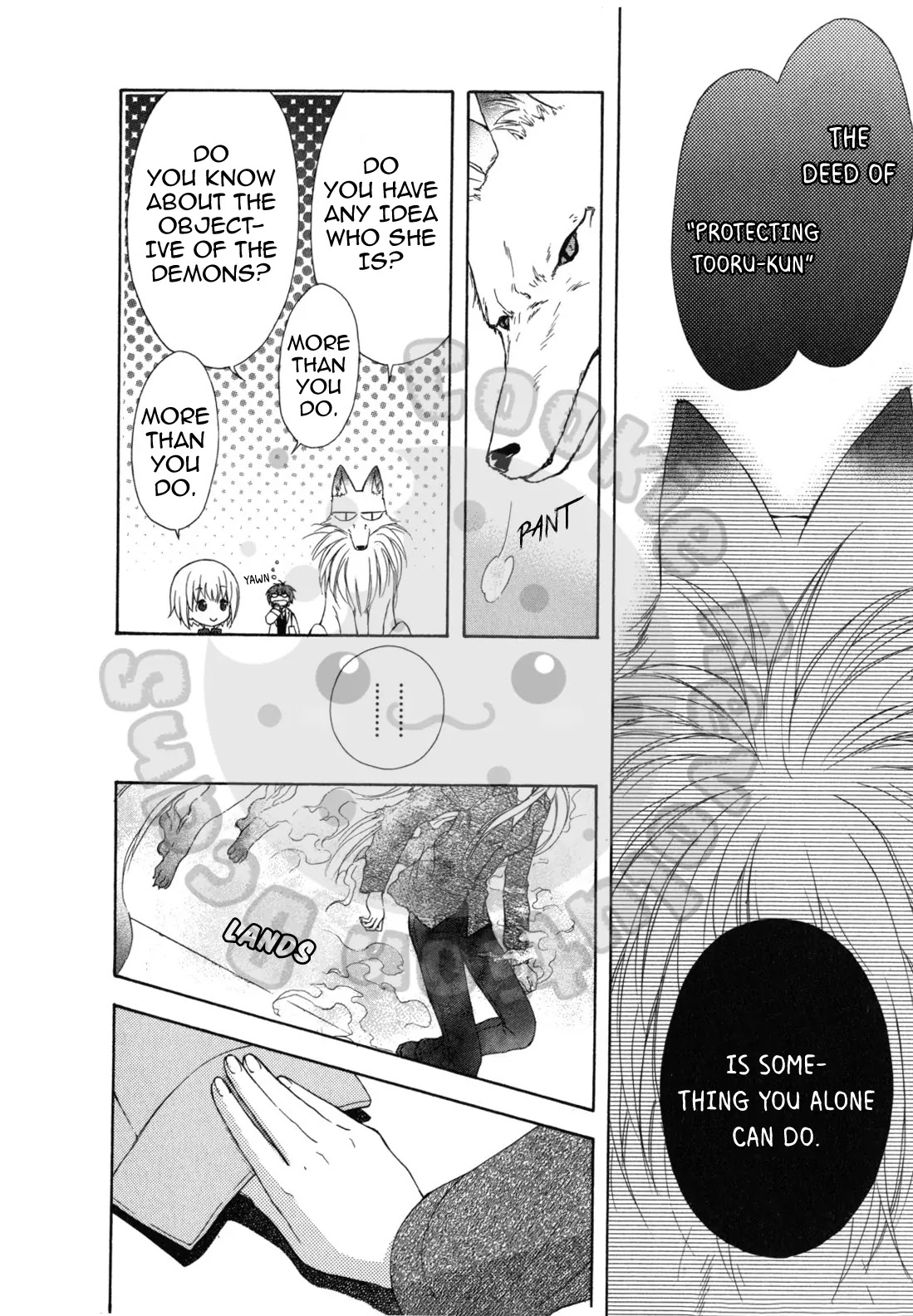 Wagaya no Oinarisama. Chapter 42 page 28 - Chapter 42: Red Eyes, Class-Duty-san