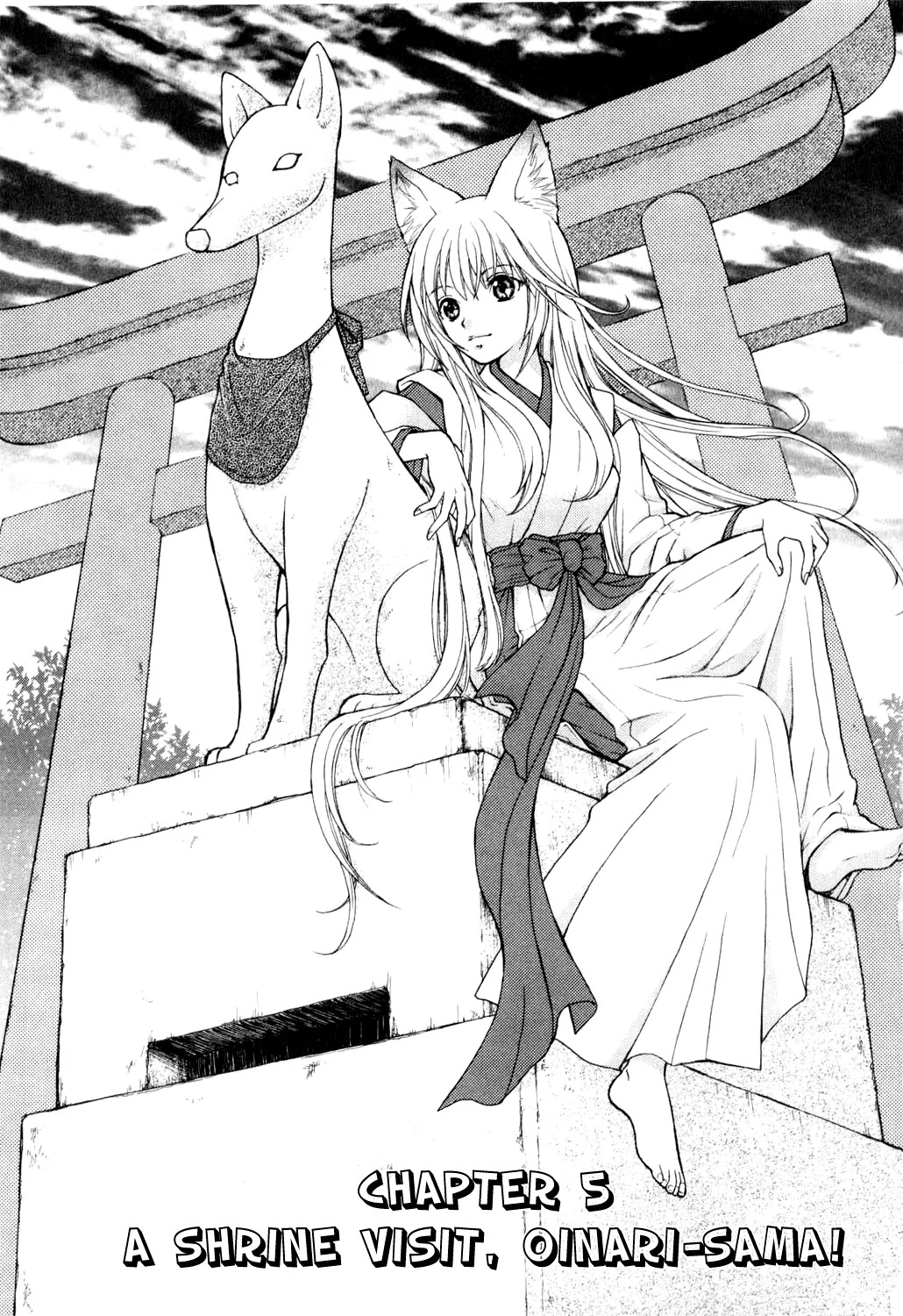 Wagaya no Oinarisama. Chapter 5 page 1 - Chapter 5: A Shrine Visit, Oinari-sama!