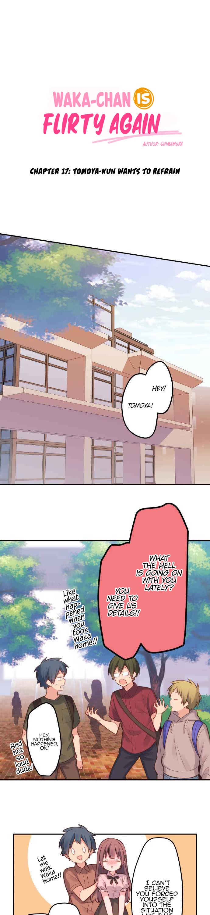 Waka-chan Is Flirty Again Chapter 17 page 2 - Chapter 17: Tomoya-kun Wants to Refrain