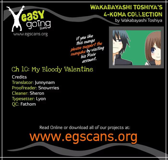 Wakabayashi Toshiya's 4-koma Collection Chapter 10 page 1 - Chapter 10: My Bloody Valentine