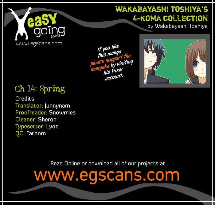 Wakabayashi Toshiya's 4-koma Collection Chapter 14 page 1 - Chapter 14: Spring