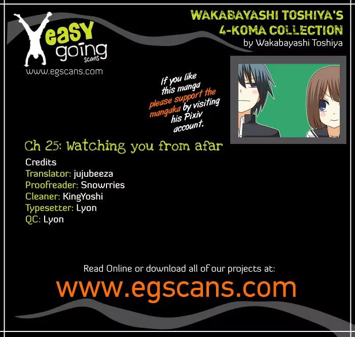 Wakabayashi Toshiya's 4-koma Collection Chapter 26 page 1 - Chapter 26: Watching You from Afar