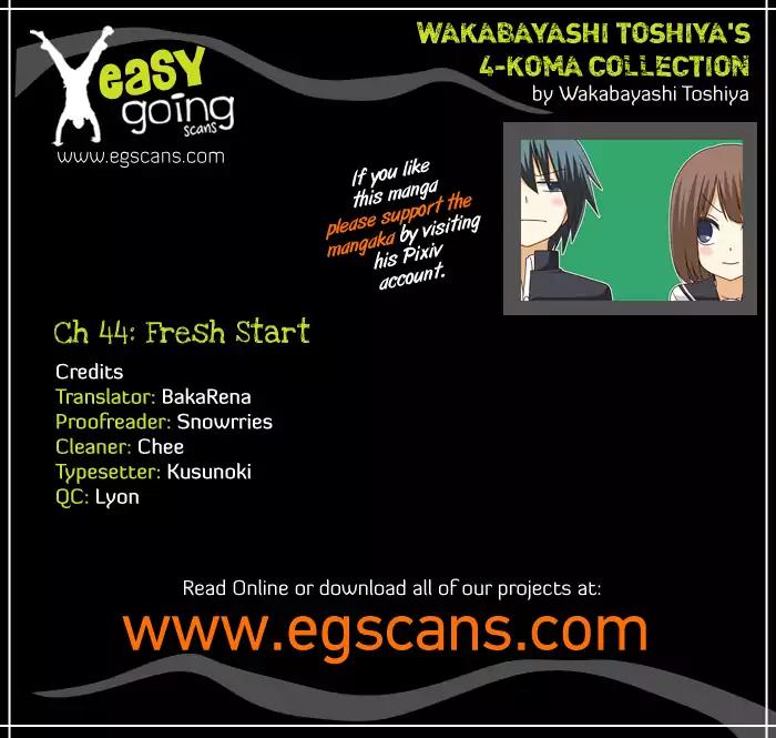 Wakabayashi Toshiya's 4-koma Collection Chapter 44 page 1 - Chapter 44: Fresh Start