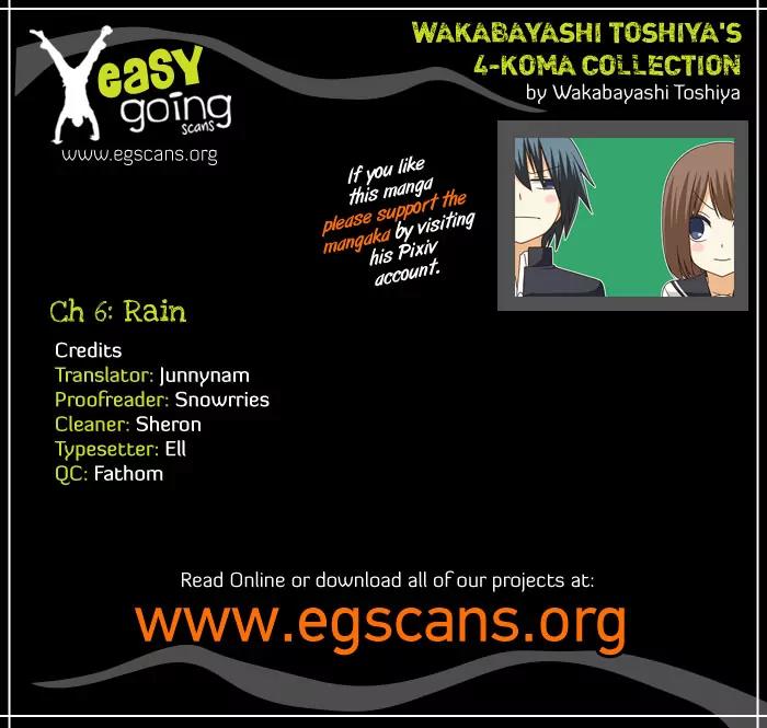 Wakabayashi Toshiya's 4-koma Collection Chapter 6 page 1 - Chapter 6: Rain
