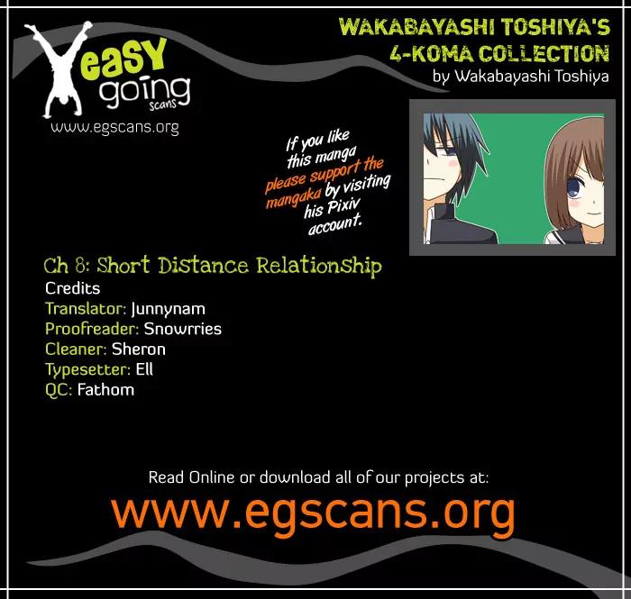 Wakabayashi Toshiya's 4-koma Collection Chapter 8 page 1 - Chapter 8: Short Distance Relationship