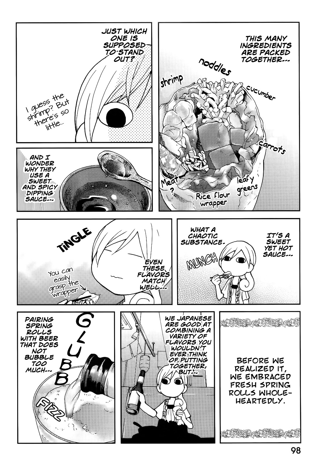 Wakako-Zake Chapter 17 page 3 - Chapter 17 : Fresh spring rolls