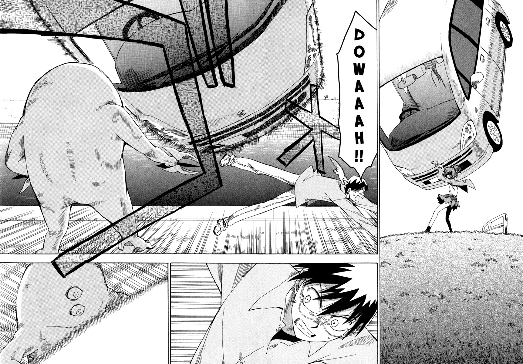 Wakusei no Samidare Chapter 4 page 22 - Chapter 4: Yuuhi, the Love Comedy, and the Heel Drop Kick