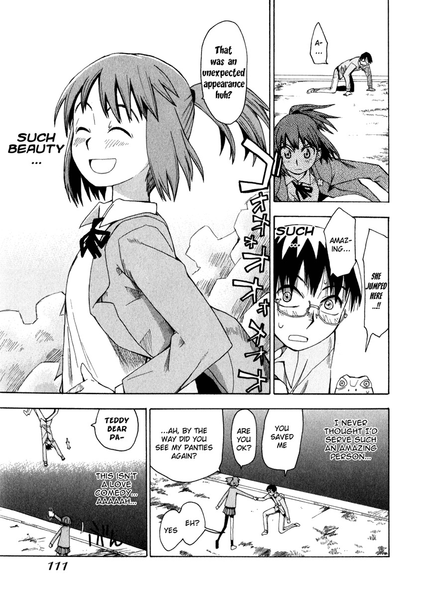 Wakusei no Samidare Chapter 4 page 27 - Chapter 4: Yuuhi, the Love Comedy, and the Heel Drop Kick