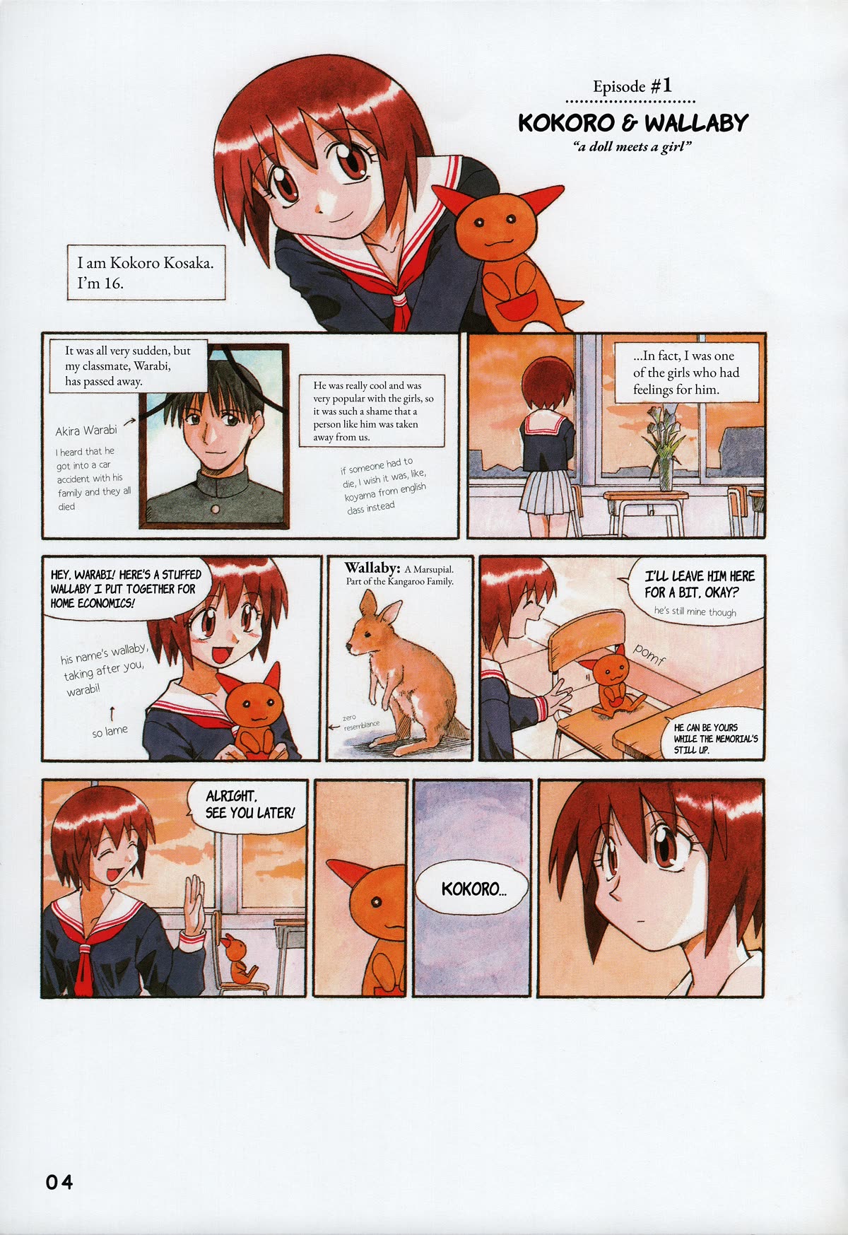 Wallaby Chapter 1 page 5 - Chapter 1: Kokoro & Wallaby
