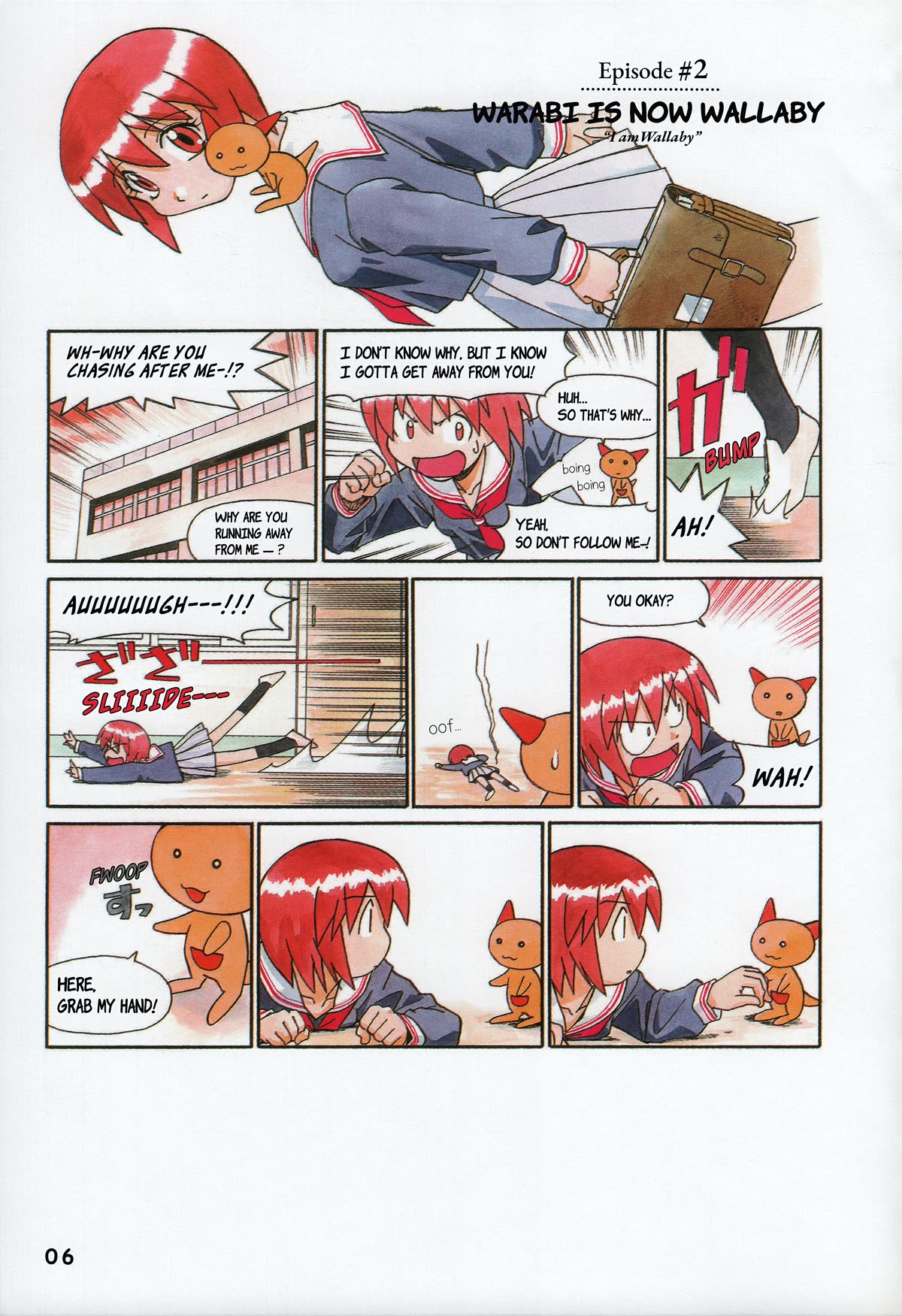 Wallaby Chapter 2 page 1 - Chapter 2: Warabi is Now Wallaby