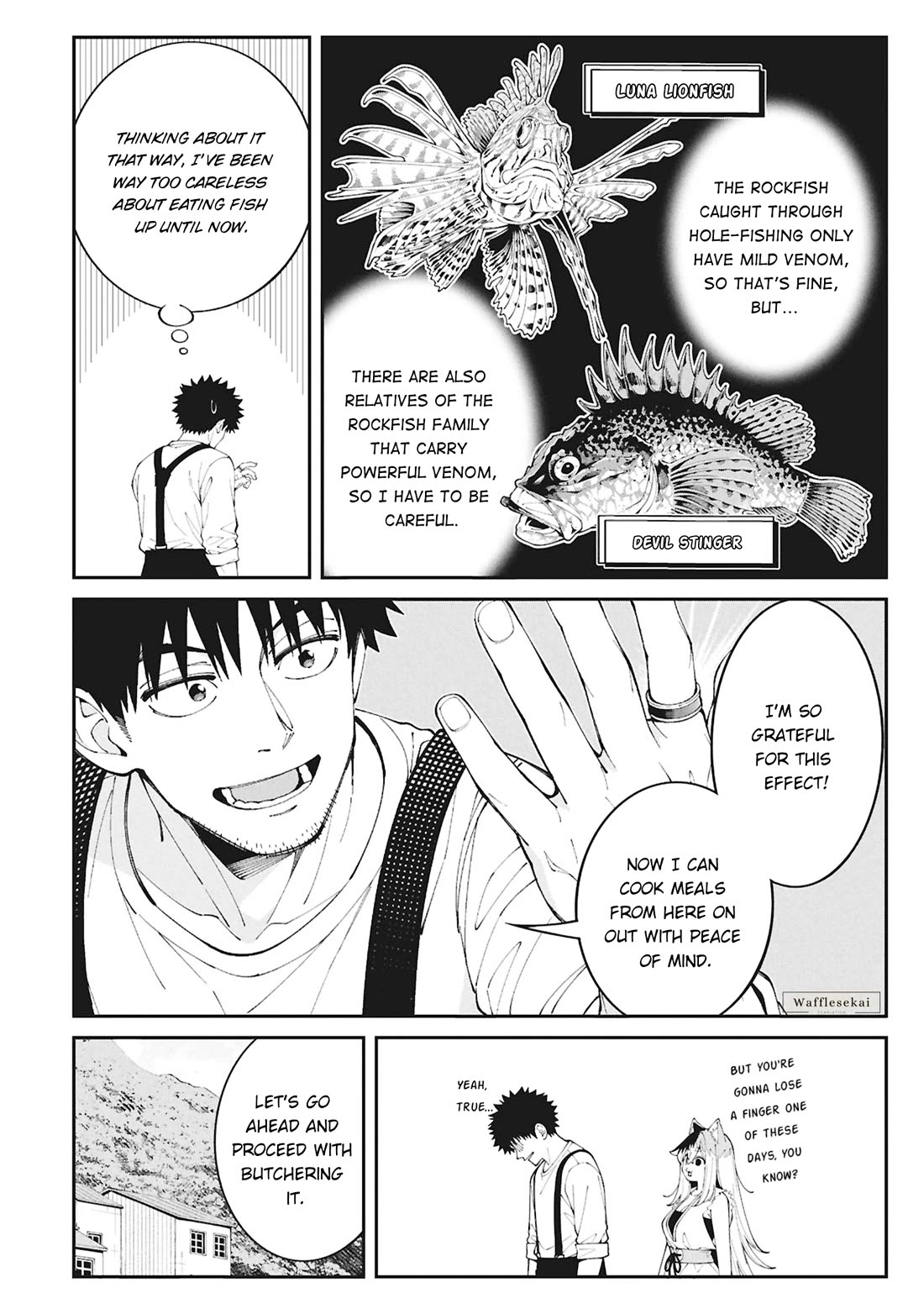 Wandering Around Another World With Just One Fishing Rod Chapter 10 page 12 - Chapter 10: The Fisherman Uses the Rockfish