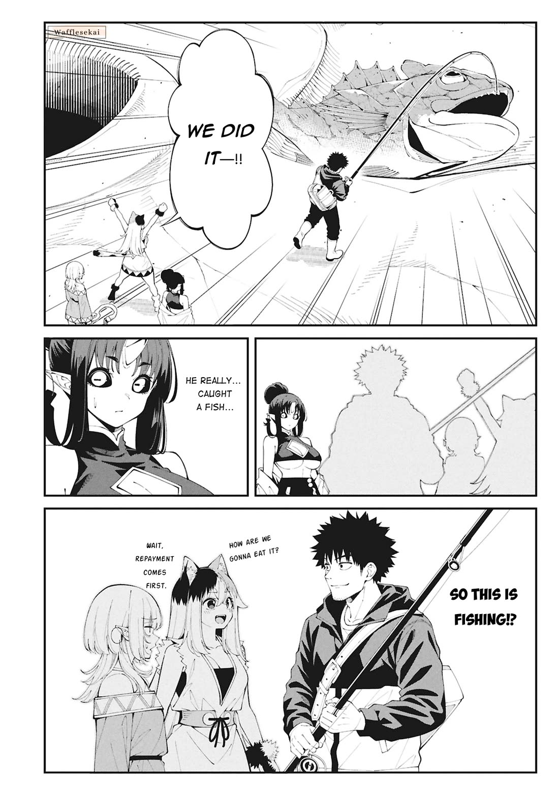 Wandering Around Another World With Just One Fishing Rod Chapter 10 page 4 - Chapter 10: The Fisherman Uses the Rockfish
