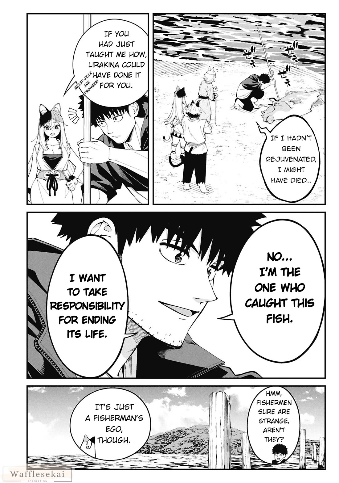 Wandering Around Another World With Just One Fishing Rod Chapter 2 page 10 - Chapter 2: Cooking in Another World