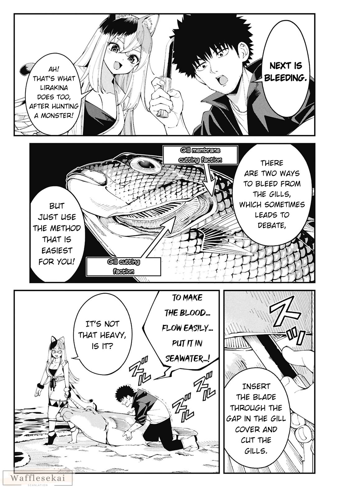 Wandering Around Another World With Just One Fishing Rod Chapter 2 page 11 - Chapter 2: Cooking in Another World