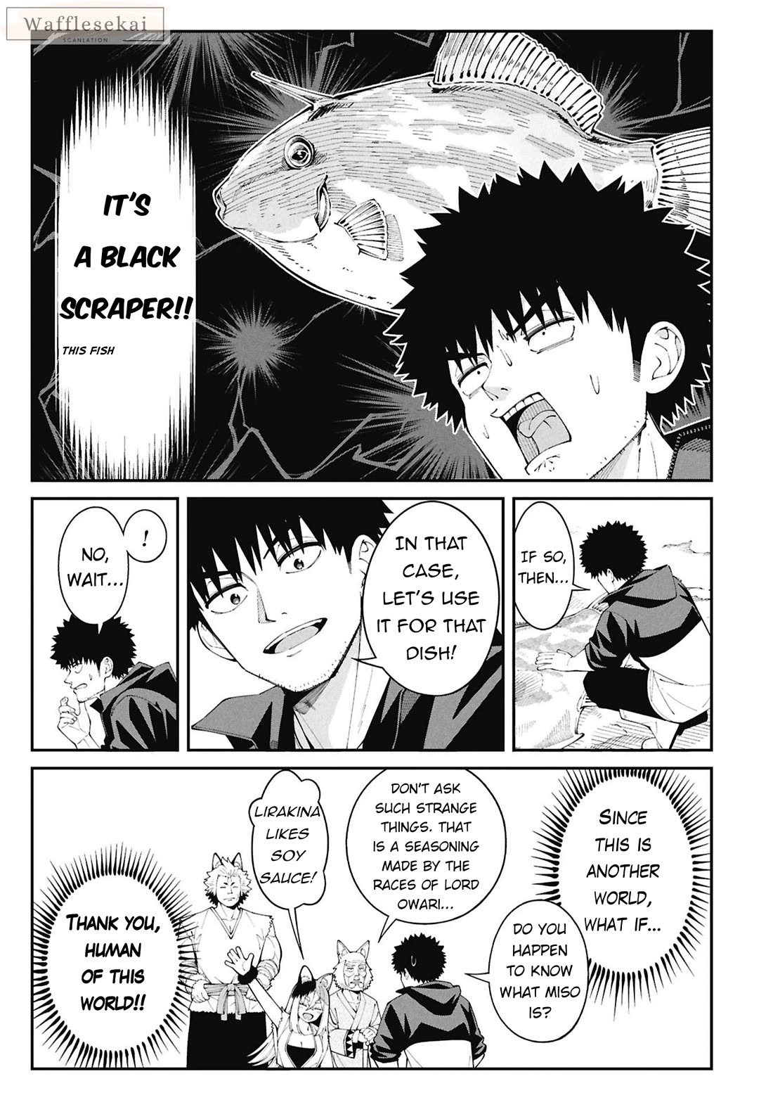 Wandering Around Another World With Just One Fishing Rod Chapter 2 page 13 - Chapter 2: Cooking in Another World