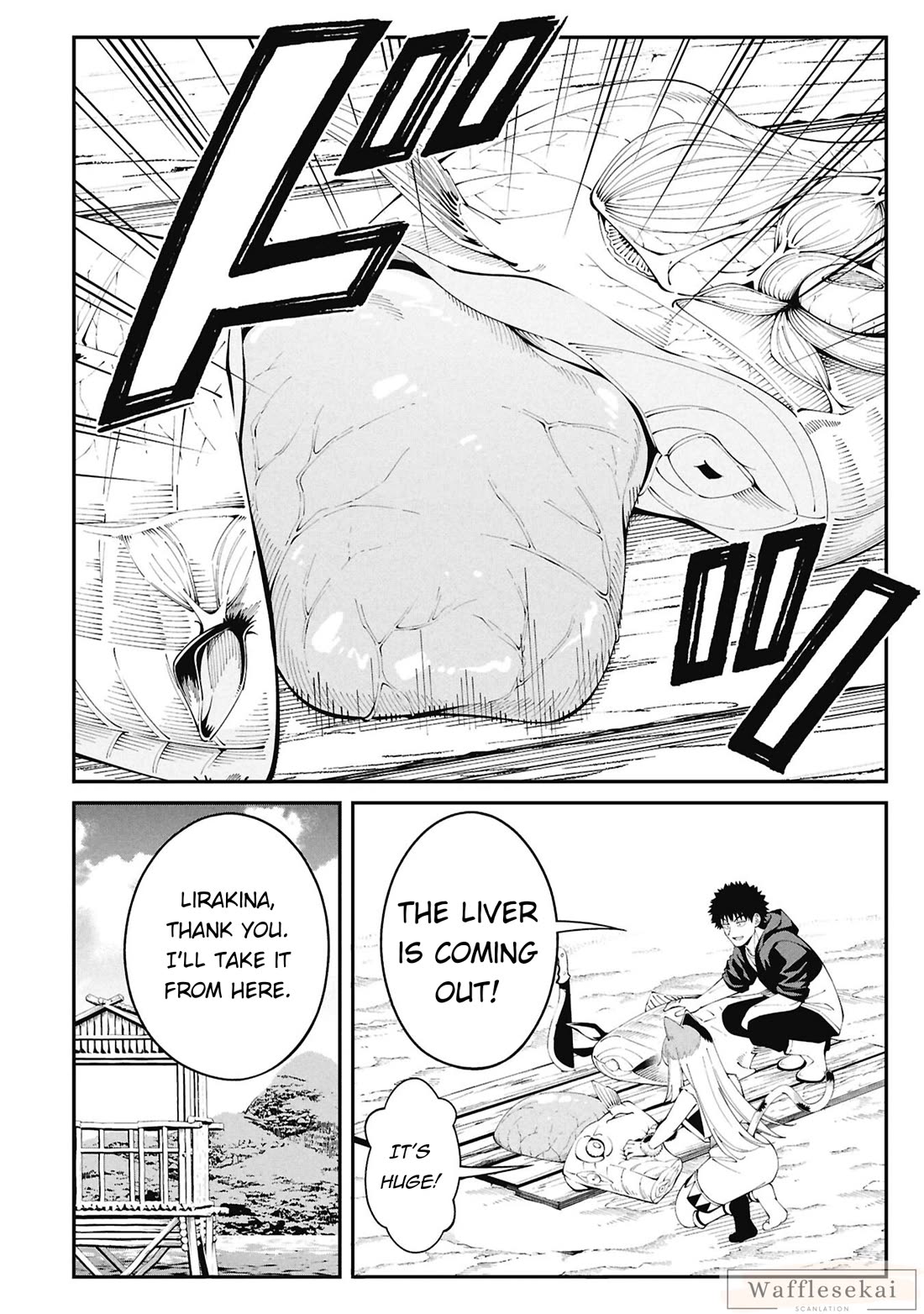 Wandering Around Another World With Just One Fishing Rod Chapter 2 page 16 - Chapter 2: Cooking in Another World