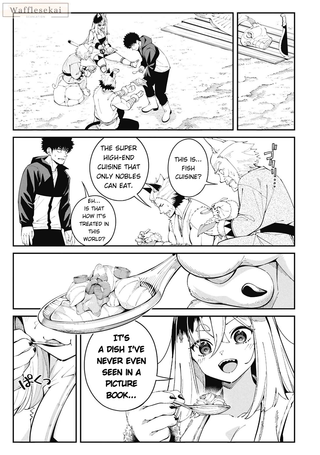 Wandering Around Another World With Just One Fishing Rod Chapter 2 page 19 - Chapter 2: Cooking in Another World