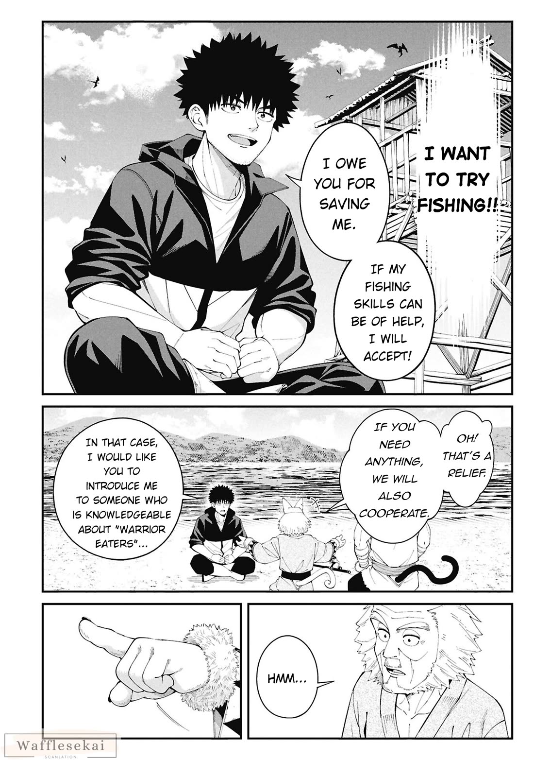 Wandering Around Another World With Just One Fishing Rod Chapter 2 page 4 - Chapter 2: Cooking in Another World