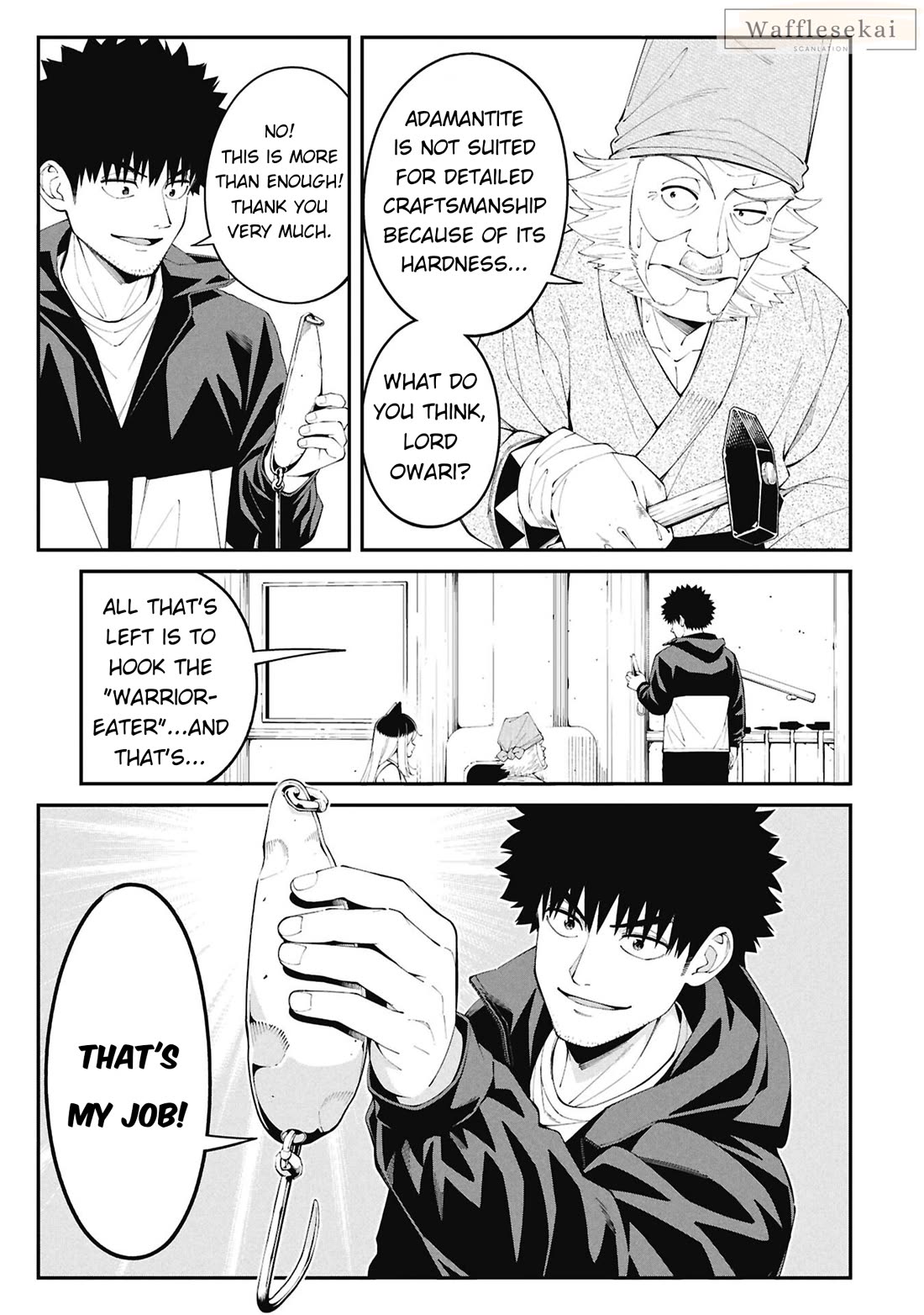 Wandering Around Another World With Just One Fishing Rod Chapter 3 page 5 - Chapter 3: Warrior-Eater