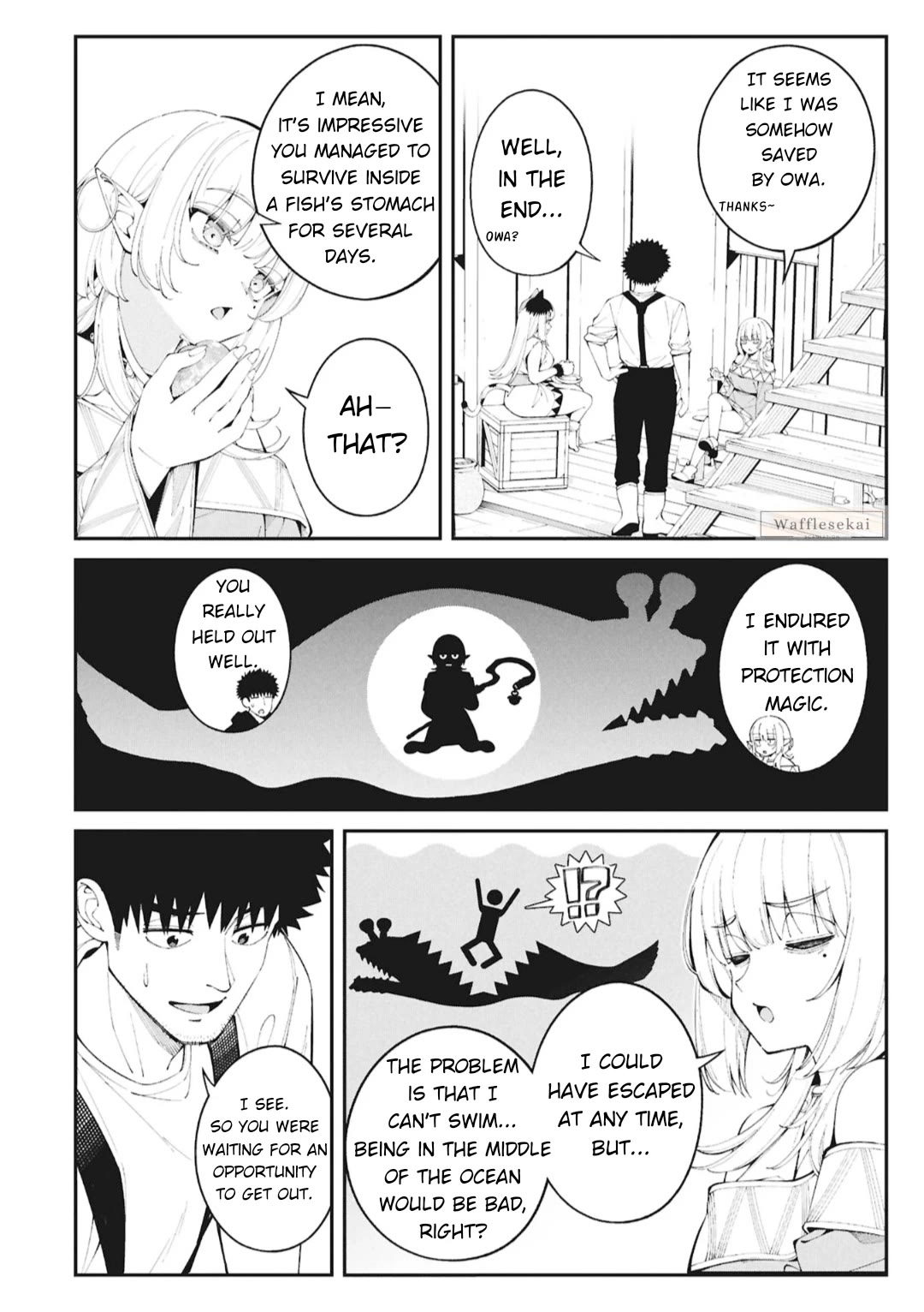Wandering Around Another World With Just One Fishing Rod Chapter 4 page 14 - Chapter 4: The Fisherman Meets an Elf