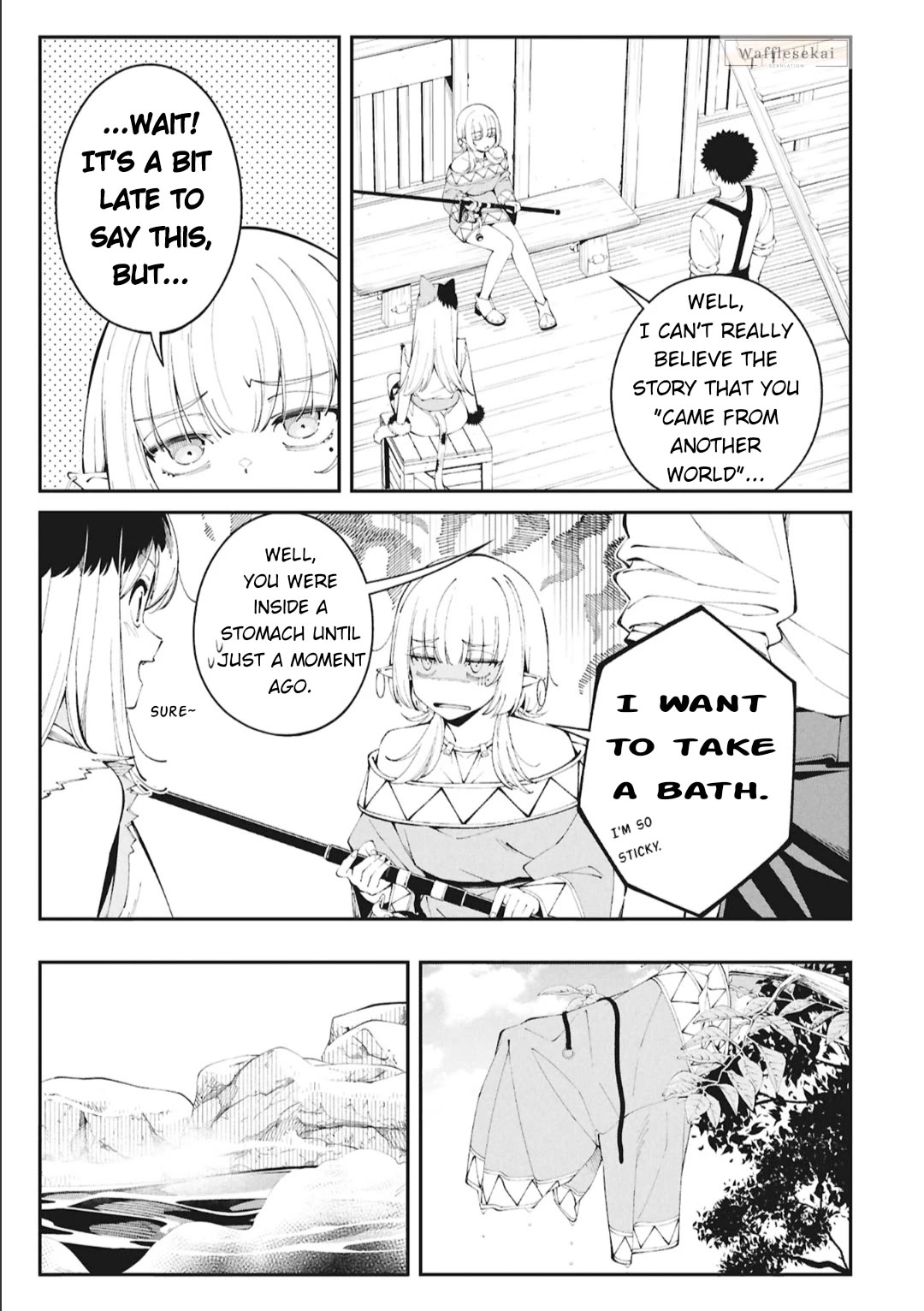 Wandering Around Another World With Just One Fishing Rod Chapter 4 page 19 - Chapter 4: The Fisherman Meets an Elf