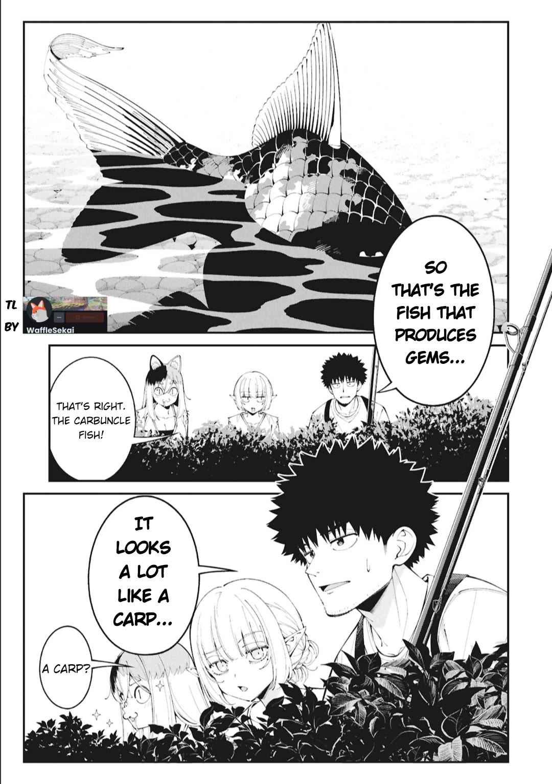 Wandering Around Another World With Just One Fishing Rod Chapter 5 page 2 - Chapter 5: The Fisherman Catches a Carp