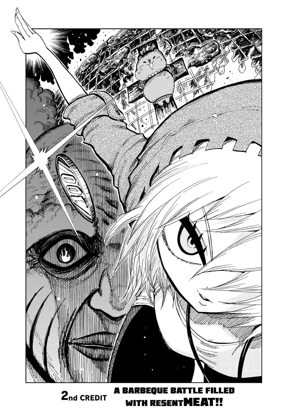 Wangtangchang the Yurutto Hunter Chapter 2.1 page 1 - Chapter 2.1: A Barbeque Battle Filled with ResentMEAT!!