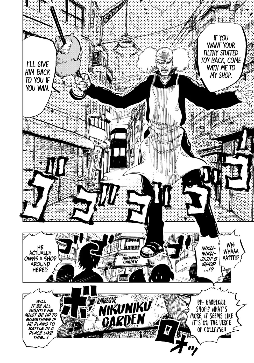 Wangtangchang the Yurutto Hunter Chapter 2.1 page 13 - Chapter 2.1: A Barbeque Battle Filled with ResentMEAT!!