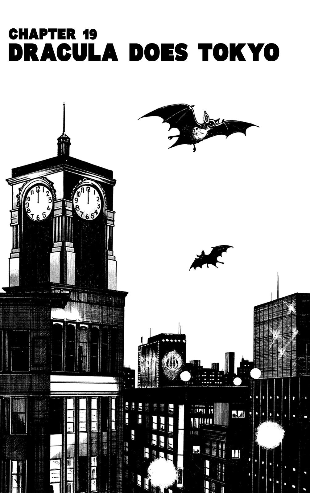 Wani Bunsho Chapter 19 page 1 - Chapter 19: Dracula Does tokyo