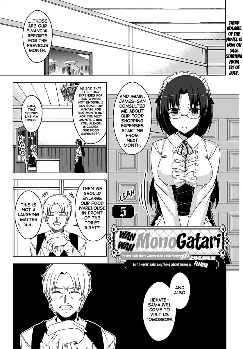 Wanwan Monogatari ~Kanemochi no Inu n shite to wa Itta ga, Fenrir ni shiro to wa Itte nee!~ Chapter 5 page 1 - Chapter 5