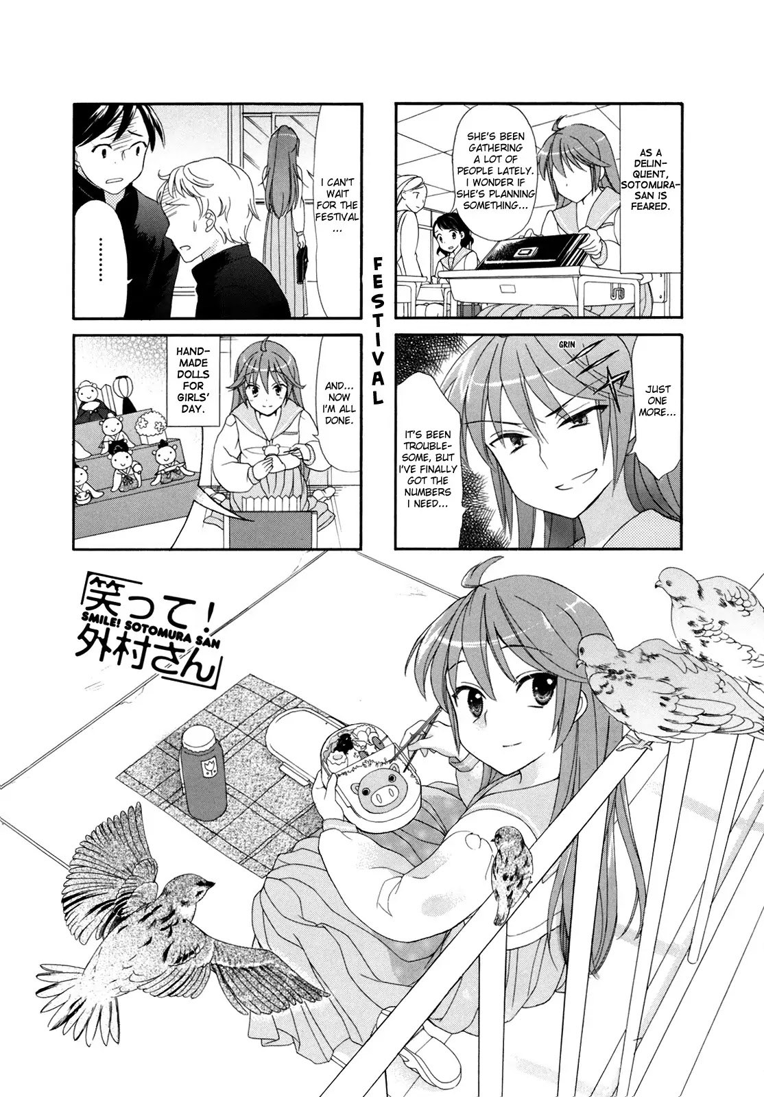Waratte! Sotomura-san Chapter 8 page 1 - Chapter 8