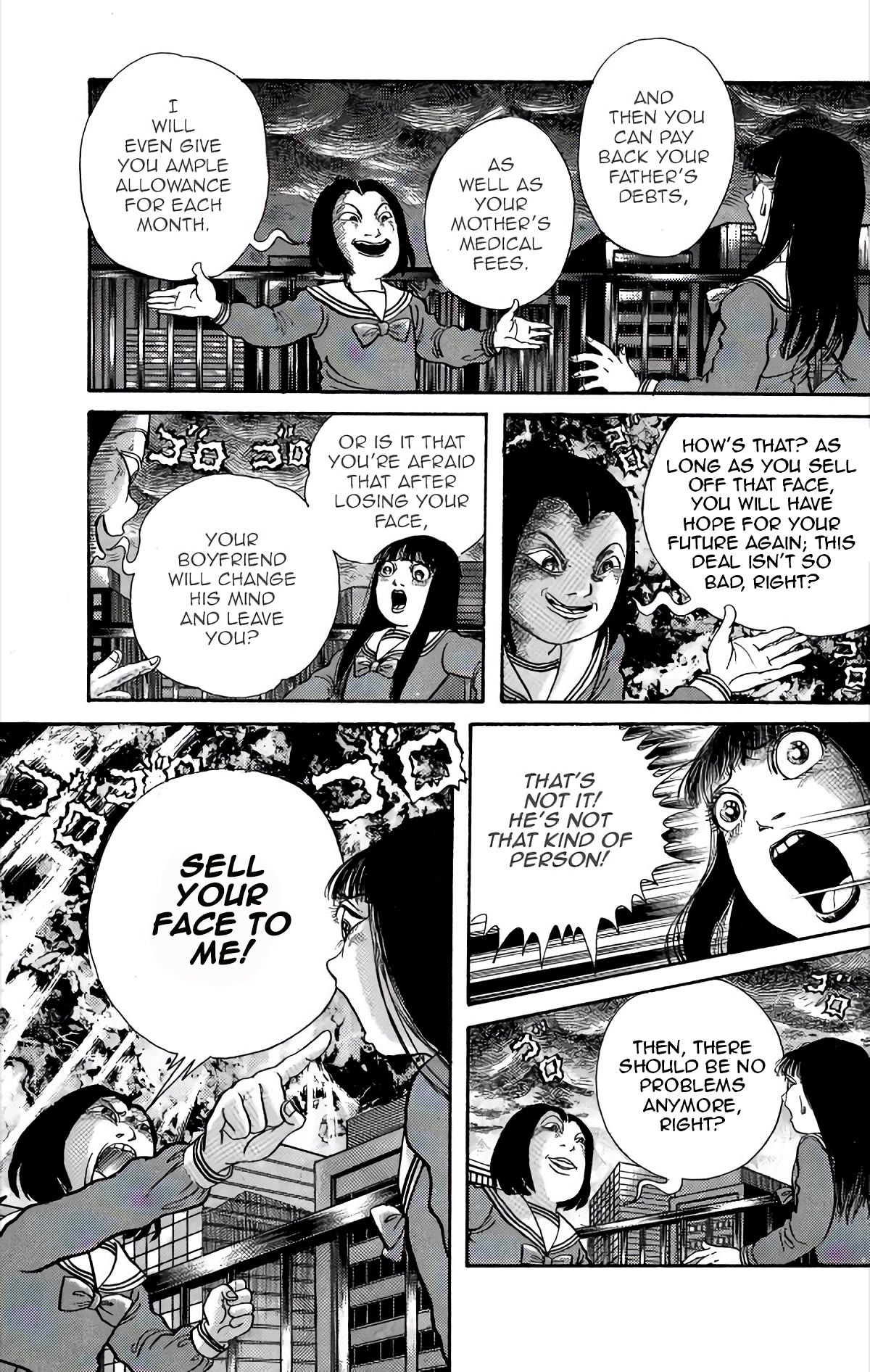 Warau Nikumen Chapter 1 page 16 - Chapter 1: Laughing Flesh Face (New version)