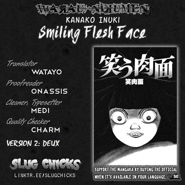 Warau Nikumen Chapter 1 page 2 - Chapter 1: Laughing Flesh Face (New version)
