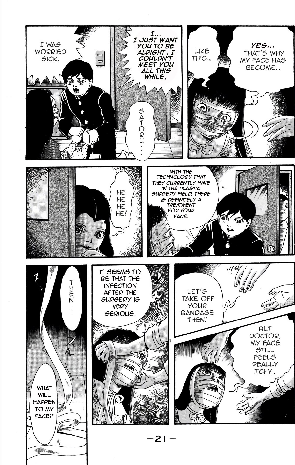 Warau Nikumen Chapter 1 page 24 - Chapter 1: Laughing Flesh Face (New version)