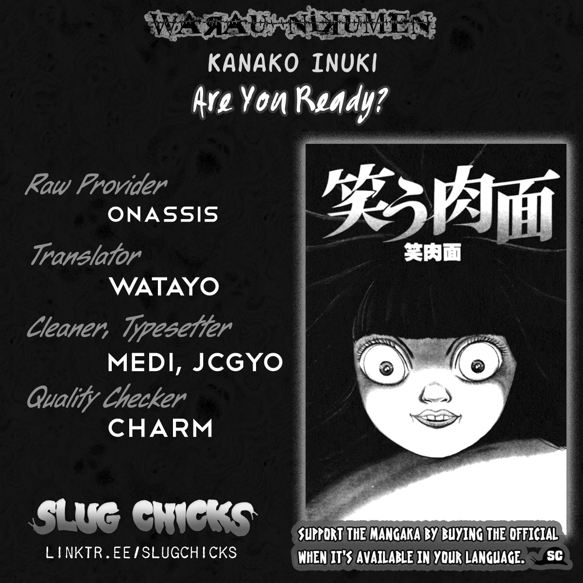 Warau Nikumen Chapter 2 page 1 - Chapter 2: Are You Ready?
